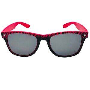 9067 | Pink Zebra Striped California Classic Sunglasses